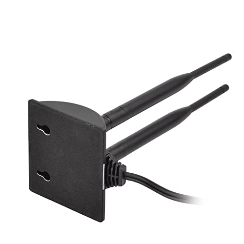 Eightwood Dual Band RP-SMA WiFi Antenna with 2-Pack SMA Male Adapter