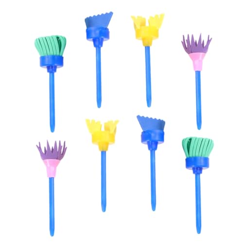 Lurrose 8Pcs Paint Sponges for Kids, Sponge Paint Brushes for Art Crafts