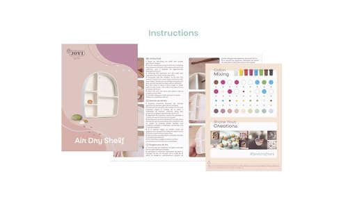 Jovi - DIY Air Dry Kit - Shelf Gift Pottery Kit for Adults - color: Shelf