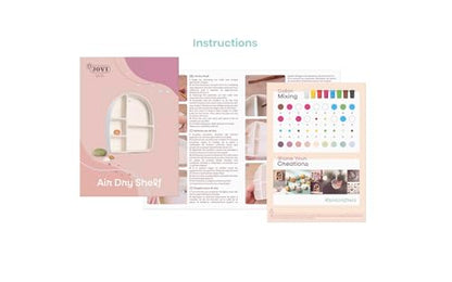 Jovi - DIY Air Dry Kit - Shelf Gift Pottery Kit for Adults - color: Shelf