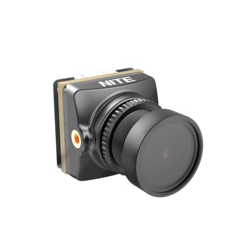 RunCam Phoenix 2 Nite Micro FPV Night Vision Camera 1500TVL 1/2.8" Starlight Sensor Support OSD & Joystick Control 5-24V Wide Voltage for FPV Drone Night Flying (No IR Filter, 8g)