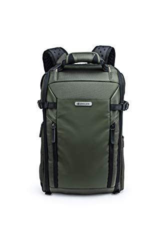VANGUARD VEO Select 45BFM Camera Backpack, Green. Front-Opening, Multi-Access, 10.5" Tablet Storage, Tripod Carry - color: Green, size: 45