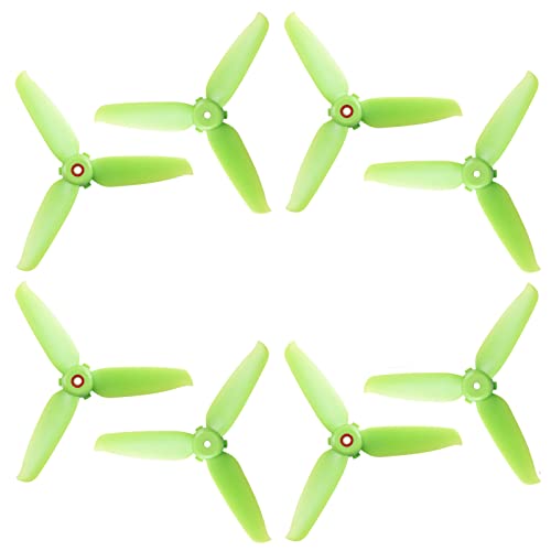 DJI FPV Drone 5328 Propellers 3-Blades Props Low Noise Quick-Release Upgrade Replacement Accessories (8pcs - 4CW 4CCW, Green) - color: Green