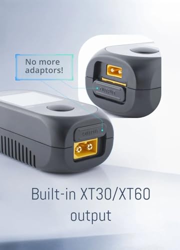 M4 80W 5A MINI Pocket Smart Compact Balance Charger Built-in USB C XT30 XT60 Output for ToolkitRC 1-4S Lipo LiHv Life Battery (M4 Pocket 1PC) - style: M4 Pocket 1PC