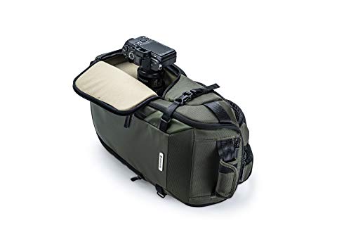 VANGUARD VEO Select 45BFM Camera Backpack, Green. Front-Opening, Multi-Access, 10.5" Tablet Storage, Tripod Carry - color: Green, size: 45