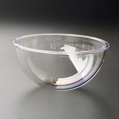 4.2 Inch Clear Dome Cover Transparent Hemisphere Camera Lens Protective Cover, Polycarbonate Plastic Glass Security CCTV Camera Case, Dome Outer Diameter 107mm