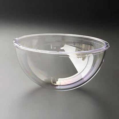 4.2 Inch Clear Dome Cover Transparent Hemisphere Camera Lens Protective Cover, Polycarbonate Plastic Glass Security CCTV Camera Case, Dome Outer Diameter 107mm