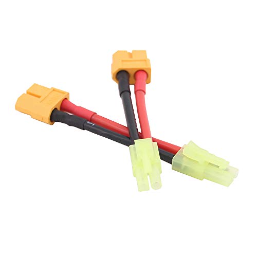 4pcs XT-60 XT60 Female to Plug for Mini Tamiya Male Connector Adapter for Airsoft/AR Drone(C79-4)