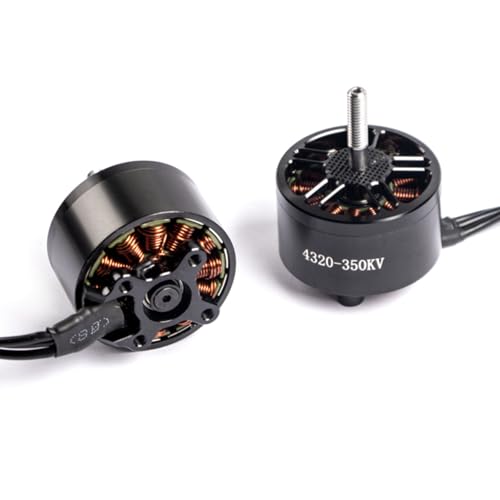 4320 350KV Brushless Motor for 13 Inch FPV Drone, CW Thread, High Torque Long Range Motor for Cinematic & Payload Drones, Compatible with 6S-12S, 19mm Mounting (4pcs)