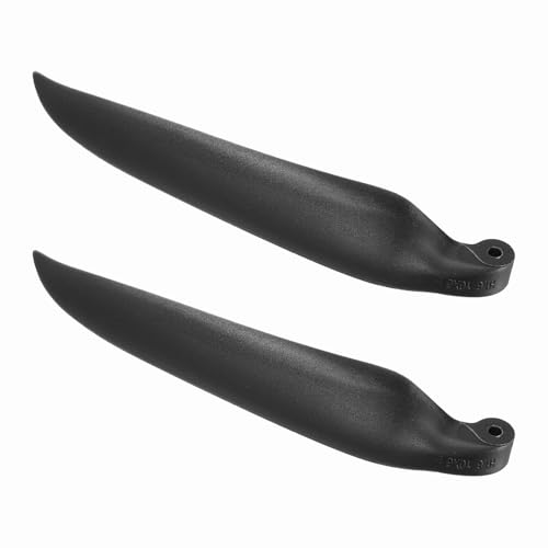 MECCANIXITY RC Glider Propeller Replacement Prop Blades, 10x6 Inch RC Folding Propeller Nylon Blades Parts for Spinner D28-D48mm Glider Airplane Prop Replacement(Black, 1 Pair)