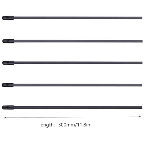 5PCS Black Plastic Protective Antenna Tubes with Cap Suitable for Remote Control Car FPV Drones Quadcopters Multicopters Boat 2.4G Receivers