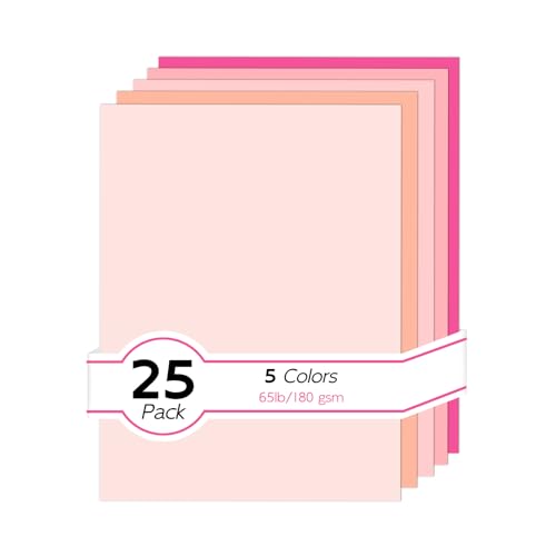 65lb Pink Cardstock 8.5 x 11 Pink Construction Paper - color: pink