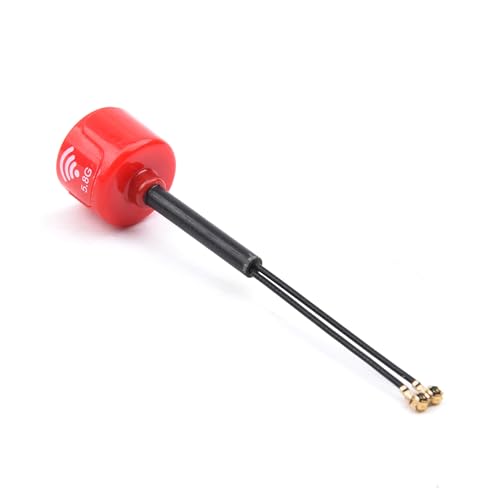 YoungRC FPV 5.8G LHCP Antenna High Gain 3Dbi FPV Mini Antenna (2PCS) - color: Red