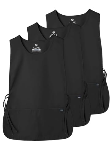 Adar Universal Cobbler Apron 3 Pack - Unisex Cobbler Apron - color: Black, size: X-Large