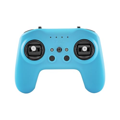 Radiomaster T8L ELRS 2.4GHz Radio Transmitter, 204g Lightweight Screenless Remote Controller with Hall-Effect Gimbals, USB-C Charging & Simulator Compatibility for FPV Drones (Blue) - color: Blue