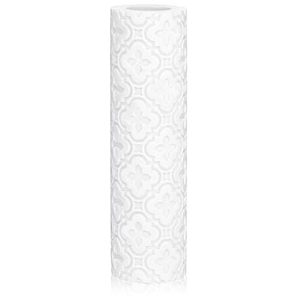 Flower Pattern Clay Texture Roller Plastic Column Pottery Tools Floral Texture Roller Stamps for Earrings Making Handmade Jewelry Crafting DIY Projects Home Accessories