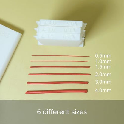 Pitoies Polymer Clay Roller Guide with Adjustable Dual-Size Plates – Create Even Clay Strips & Snakes for Crafting, DIY & Earring Tools, Fast & Easy to Use