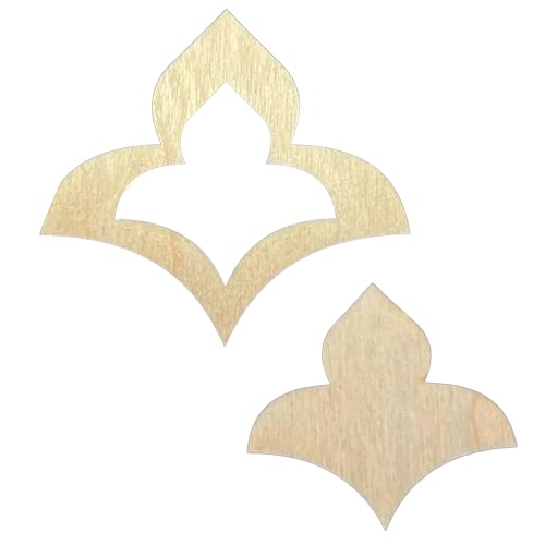 DAFENCHI 28 Pcs Wooden Mandala Painting Stencils, Dot Drawing Tools for Mandala Patterns, Drawing Stencils for Wood & Flat Surfaces, Portable Art Drawing Kit Painting Template (Shape 10) - color: Shape 10