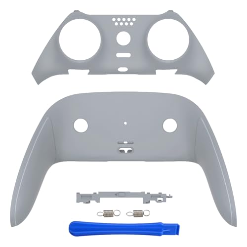 eXtremeRate Top Bottom Decorative Trim Shell Compatible with ps5 Edge Controller DIY Replacement Front Back Clip Shell, Custom New Hope Gray Plates Cover Compatible with ps5 Edge Controller - color: New Hope Gray