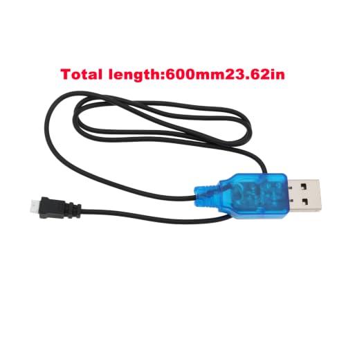4Pcs USB to JST 1.25 LiPo Charge Cable 60cm 3.7V Compatible with Mini Drones RC Cars Planes
