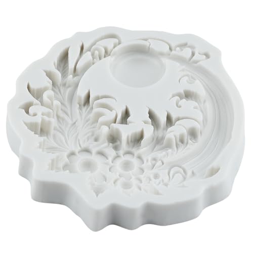 Baroque Silicone Mold Curlicues Scroll Lace Polymer Clay Mold - color: Style P