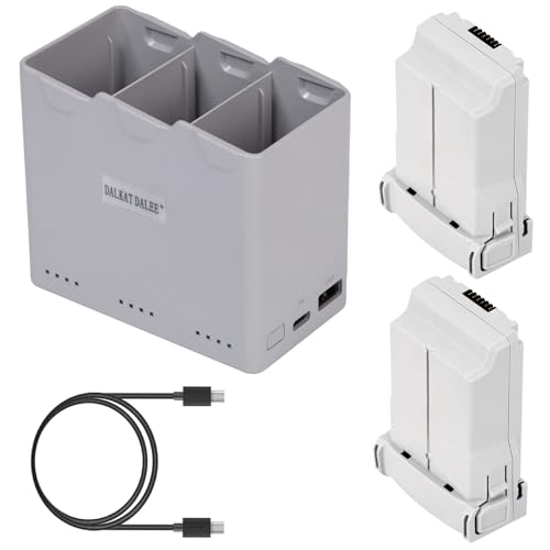 Intelligent Flight Battery Plus (2-Pack) with Two-Way Charging Hub for DJI Mini 4 Pro, Mini 3 Pro, Mini3 drone, 3850mAh 7.38V (2 Batteries with a Bi-Directional Charging Hub)