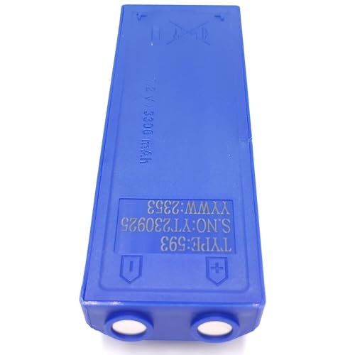 (5-Pack Model 593 NiMH 7.2V 3300 mAh Battery Compatible with SCANRECO 593 16131 17162 Battery Cassette for Maxi/Mini Remote