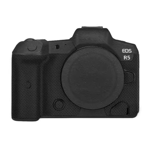 Anti-Scratch Camera Skin Wrap R5 Sticker Coat Vinly Protective Film Body Protector Decals Cover for Canon EOS R5 R 5 (Contour Black) - color: Contour Black