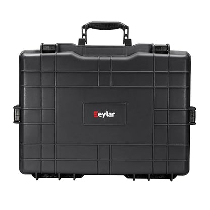 Eylar 22” Hard Laptop Case Equipped with RAGAR Reconfigurable & Reusable XP Crosslinked Foam Insert, Waterproof, Shockproof for Equipment, Drones, and Cameras (1 RAGAR Layer) (Black) - color: Black