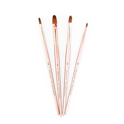 Royal & Langnickel Crafter's Choice Pro Synthetic Sable Filbert Craft Brush Set, 4pc - style: Filbert