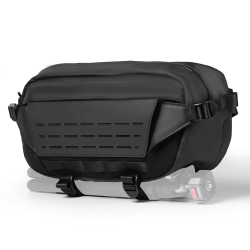 ULANZI 9L Camera Sling Bag, Water-Resistant Camera Case with Tripod Holder - size: Black 9L