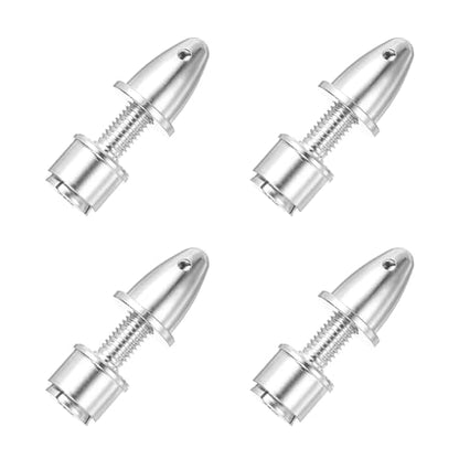 MECCANIXITY Propeller Adapter RC Plane Airplane Spinners, 3.17mm Aperture and 6mm Output Axle Propeller Adapter Saver for Shaft Brushless Motor Speed Controllers, Pack of 4 - size: 3.17mm x 6mm