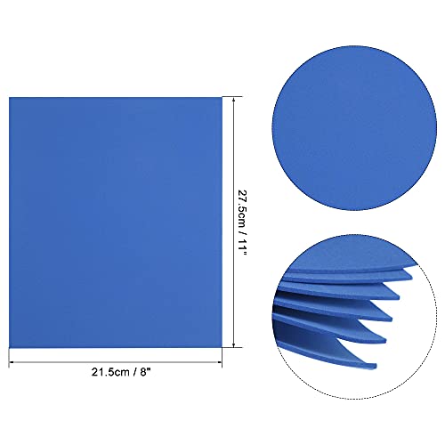 uxcell Dark Blue EVA Foam Sheets 11 x 8 inch 1.7mm Thickness for Crafts DIY Projects, 12 Pcs - color: Dark Blue