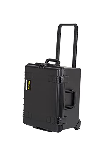 MEIJIA Premium Waterproof Rolling Hard Camera Case,Hard Protective Case with customizable fit foam and wheels,Full Protection with Light&Convenient Design,Elegant Black (24.6"X19.7"X14.4") - size: 24.6"X19.7"X14.4"