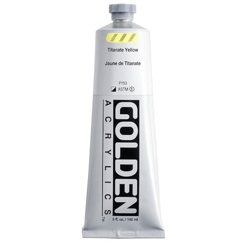 GOLDEN Heavy Body Acrylics, Titanate Yellow, 5 fl. oz. Tube