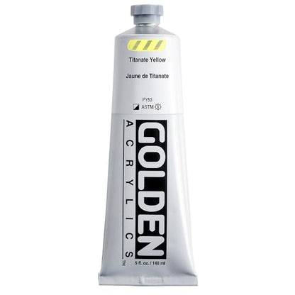 GOLDEN Heavy Body Acrylics, Titanate Yellow, 5 fl. oz. Tube