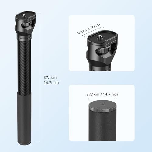 SmallRig Gimbal Extension Pole, 15''/37cm Carbon Fiber Gimbal Extension Arm