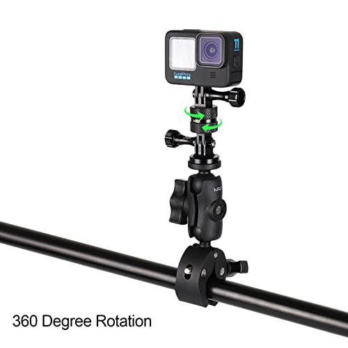 HSU Aluminum 360° Rotation Camera Mount, Vertical Swivel Tripod Adapter