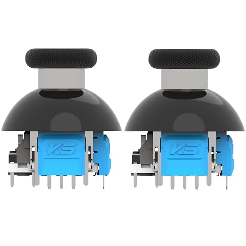 VTLLN 320° Tension Adjustable TMR Magnetic Joystick Replacement, 30-80gf Force, Anti-drift Stick Repair Rotation Thumbstick Cap set for PS5 DualSense Controller - color: For PS5 DualSense