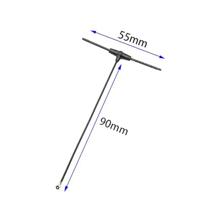 2Pcs 2.4G FPV Antenna 90MM ELRS for EP1 RX IPEX1 Compatible with TBS Tracer RC FPV Drone Part