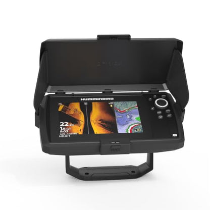 Foldable Sun Visor Cover for Humminbird Helix 7 G4/G4N Fish Finder (Black)