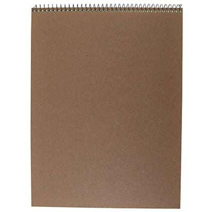 Top Flight Sketch Book, Heavy Back, Top Wire, 9 x 12 Inches, 30 Sheets (63201)