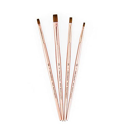 Royal & Langnickel Crafter's Choice Pro Synthetic Sable Shader Craft Brush Set, 4pc - style: Shader