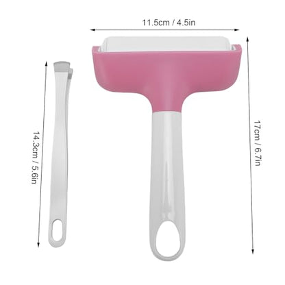 Pssopp Brayer Roller Printmaking Brayers Rubber Roller Brayer Rollers Hard Rubber,Rubber Roller Brayer for Printmaking Ink Wallpapers Stamping Gluing (Pink) - color: Pink