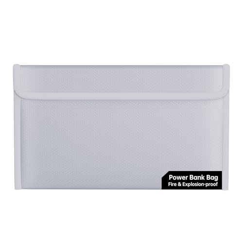 Fireproof Lipo Battery Bag,10.7"×6.3", Silver