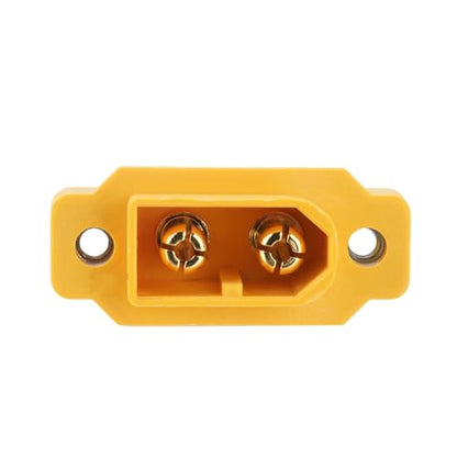 ELFCULB 10PCS Amass XT60E Male Panel Mount Connectors for FPV Drones - color: 10 pcs XT60E
