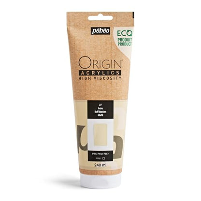 PEBEO Origin 240ml (8.11 fl oz) Acrylic Paint, Buff Titanium - color: Buff Titanium
