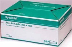 BSN Medical 7367 Specialist Plaster Bandage, Extra Fast Setting, 4" x 5 Yard Size, Pack of 72