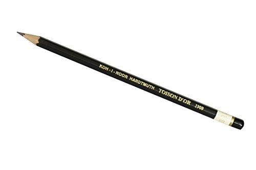 Koh-I-Noor Toison d'Or Graphite Pencil, 6B Degree, 2 Pack (FA1900.6BBC) - size: 2 Count (Pack of 1), style: 6B