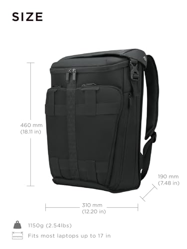 Lenovo Legion Active 17-inch Gaming Backpack - Black - Laptop Compartment - Durable & Water Resistant - Water Bottle Pocket - size: 17 inch, style: Active